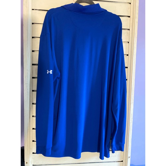Albany Country Club Adult Men’s polo golf shirt XL blue long sleeve New York - Picture 2 of 10